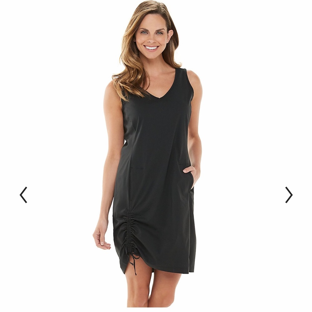 Columbia Anytime casual ruched sleeveless dress Sz medium